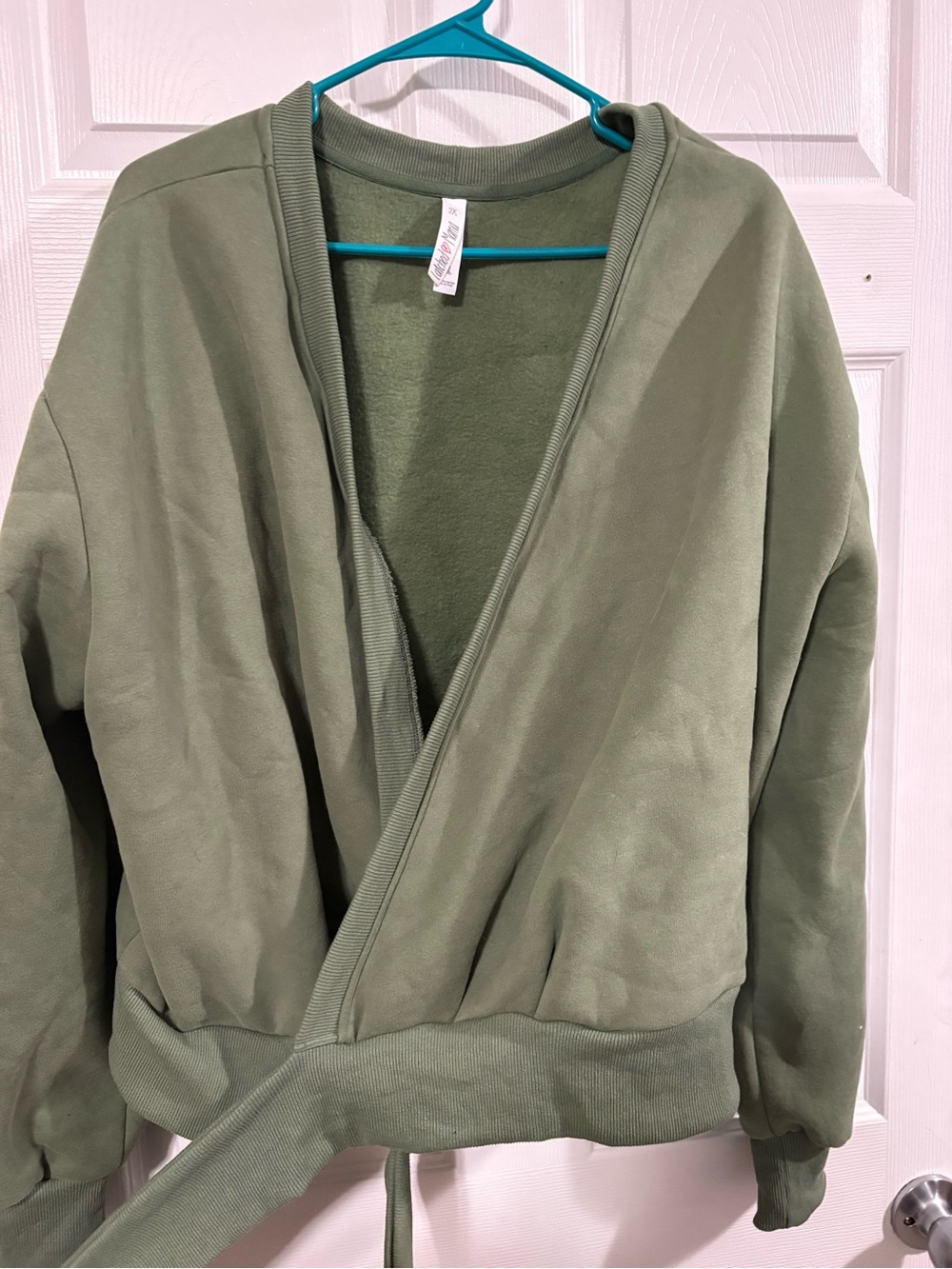 Latched Mama Olive Green Pullover Top